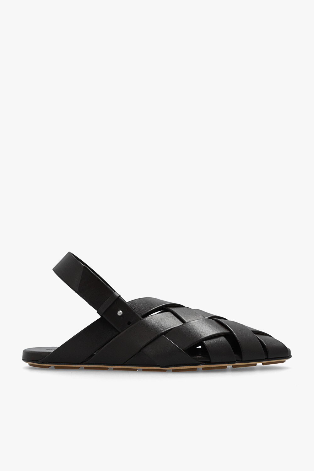 Bottega veneta intrecciato online leather slides